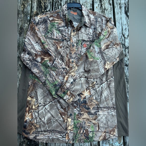Game Winner Men’s Long Sleeve Button Down Realtree Camo 2XL Shirt with Pockets - Picture 2 of 5